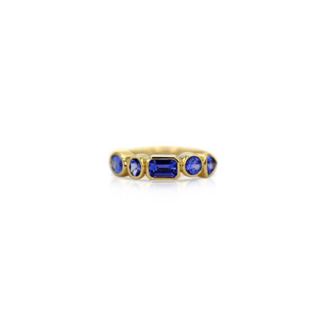 Ophelia 5-Stone Tanzanite Ring