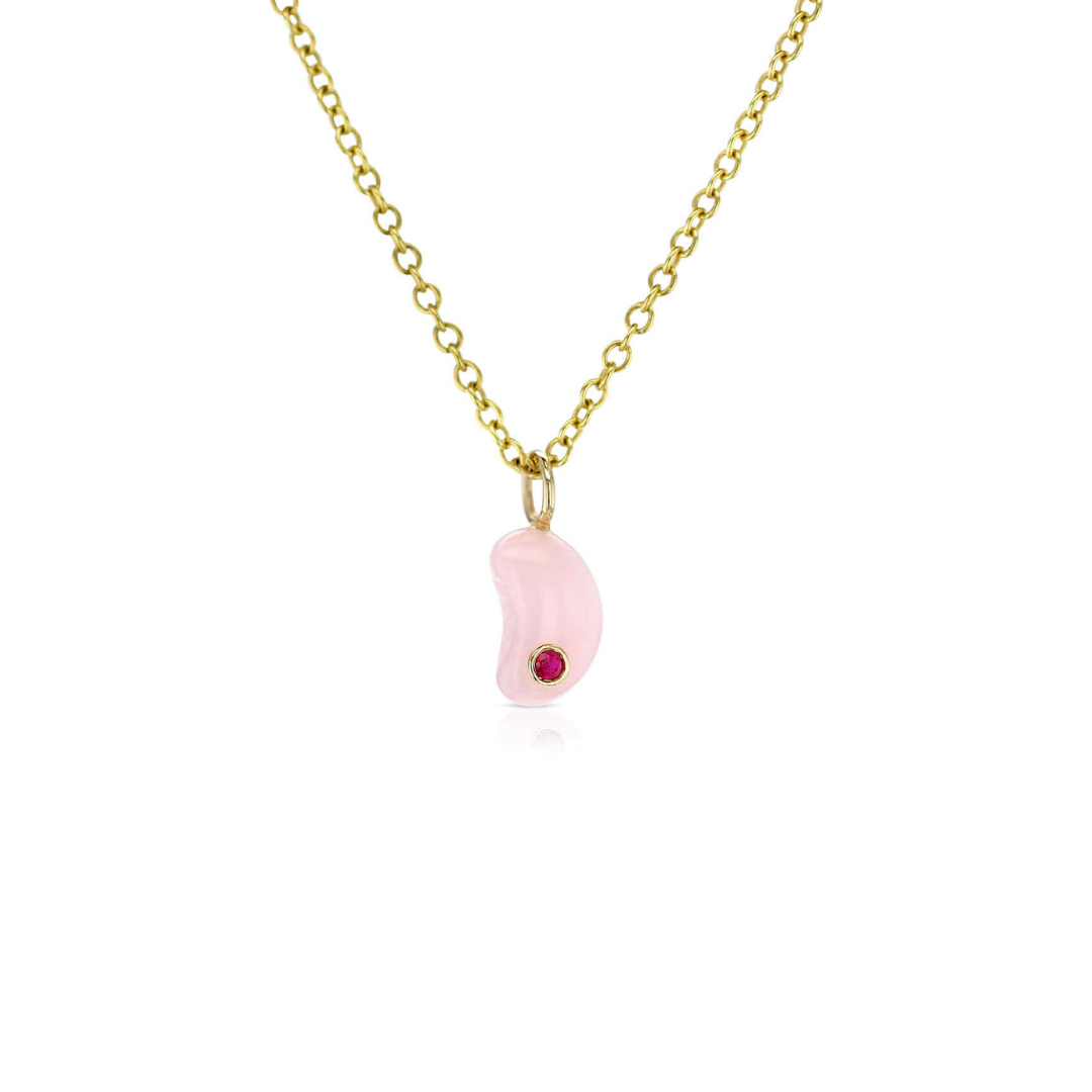 Pink Lucky Bean Charm