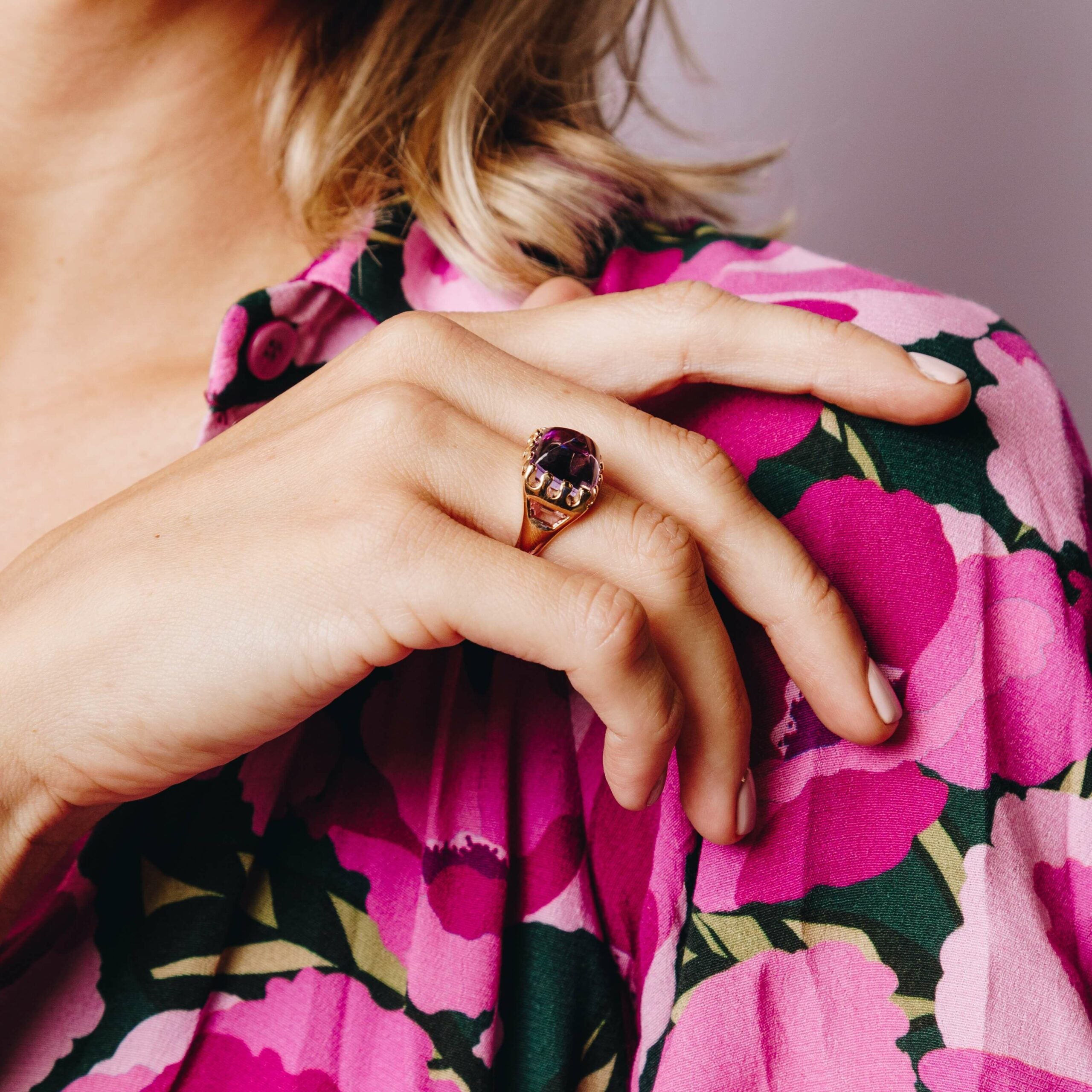 DAZZLE PURPLE Splash Ring image 2