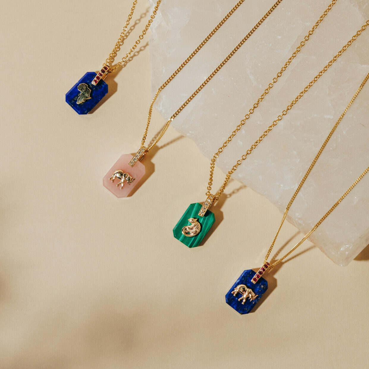 AFRICA Slab Pendant (Green) image 1