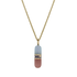 CHILL PILL Chalcedony & Guava Quartz Pendant image 0