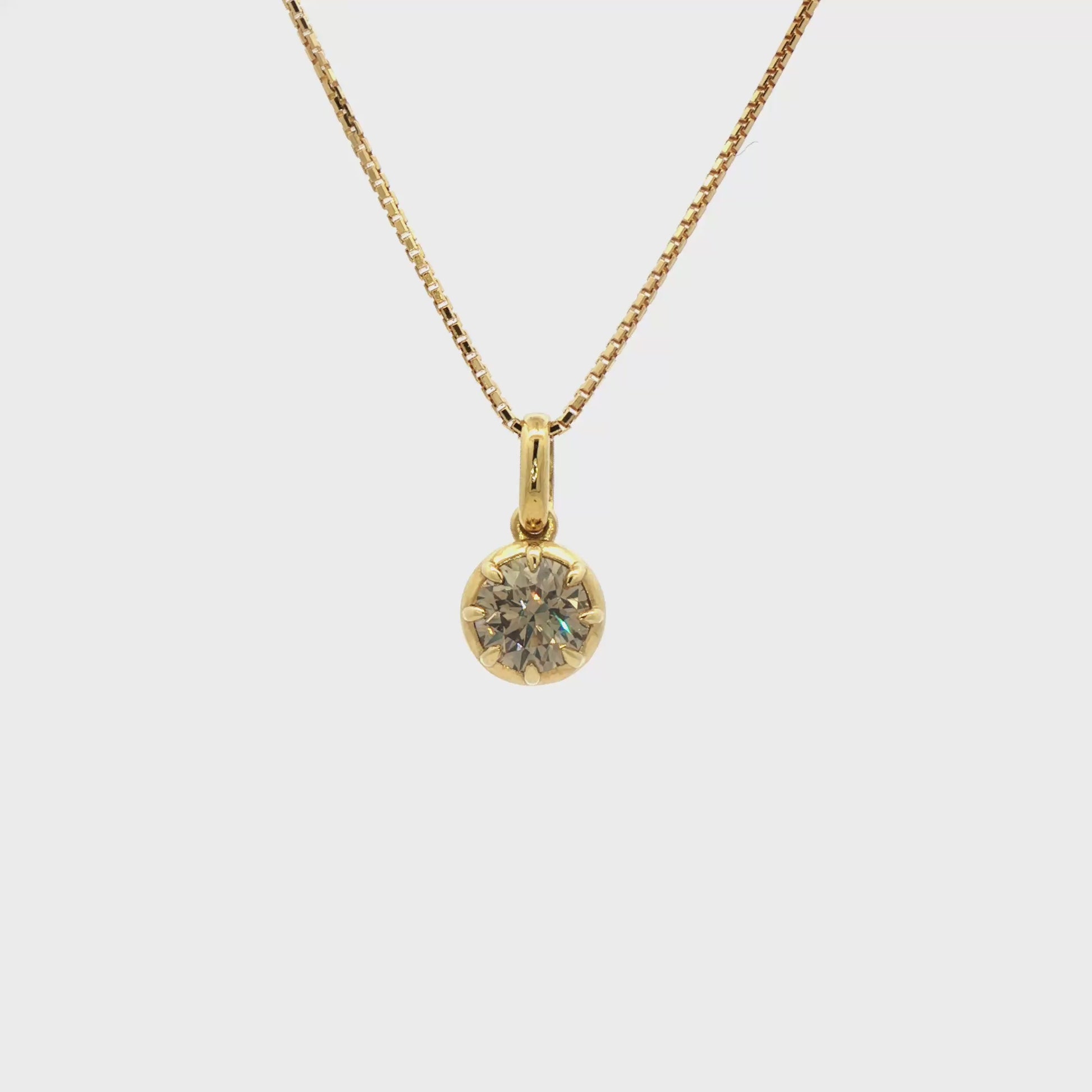 Era Champagne Diamond Pendant