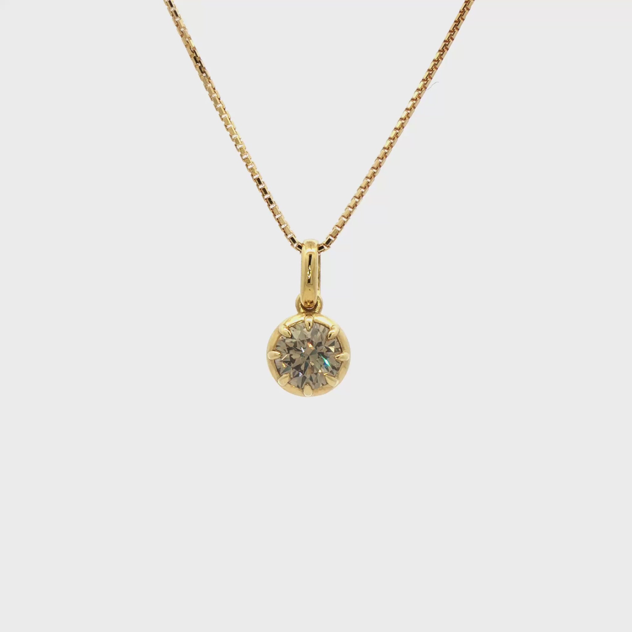 Era Champagne Diamond Pendant