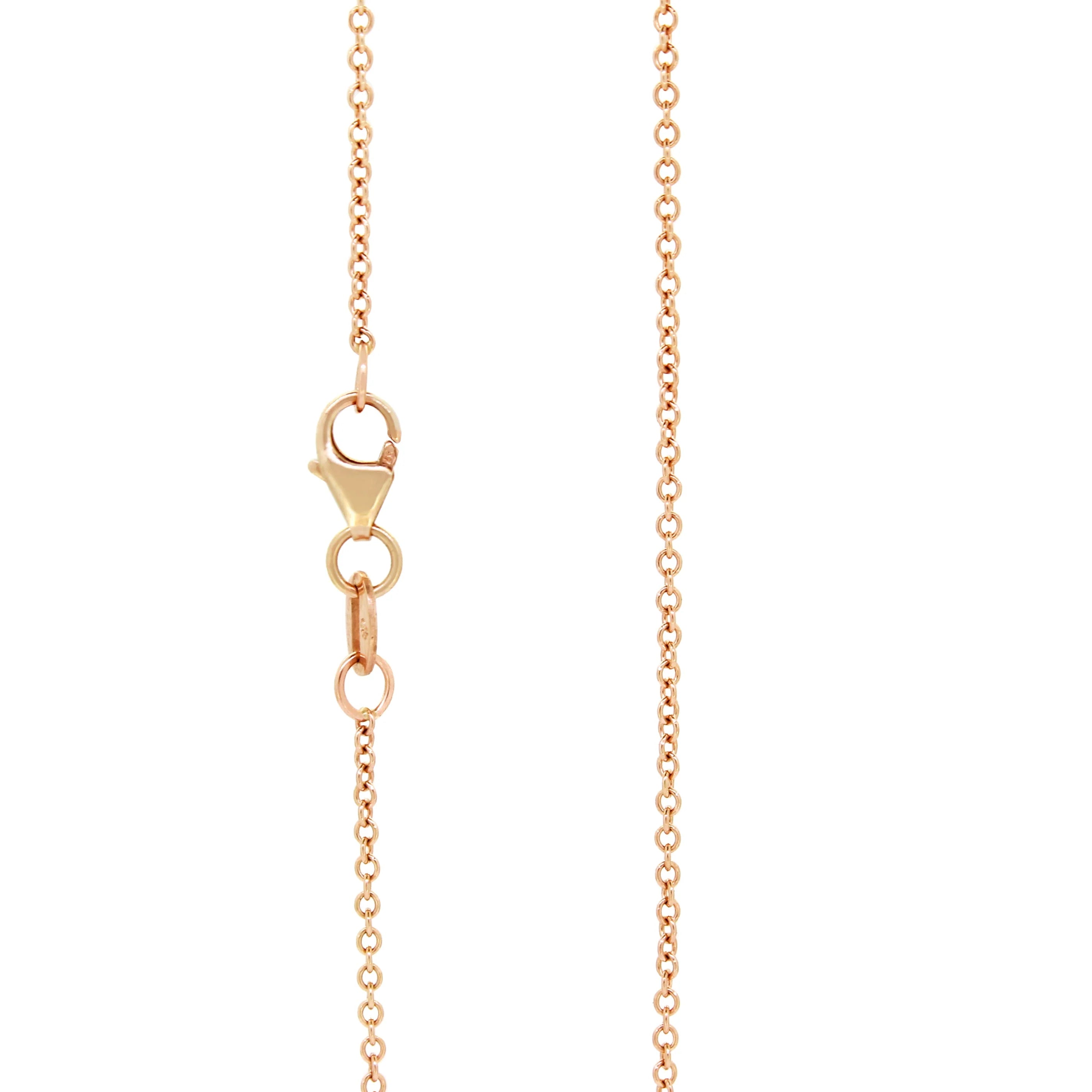 18kt Rose Gold Rolo Chain