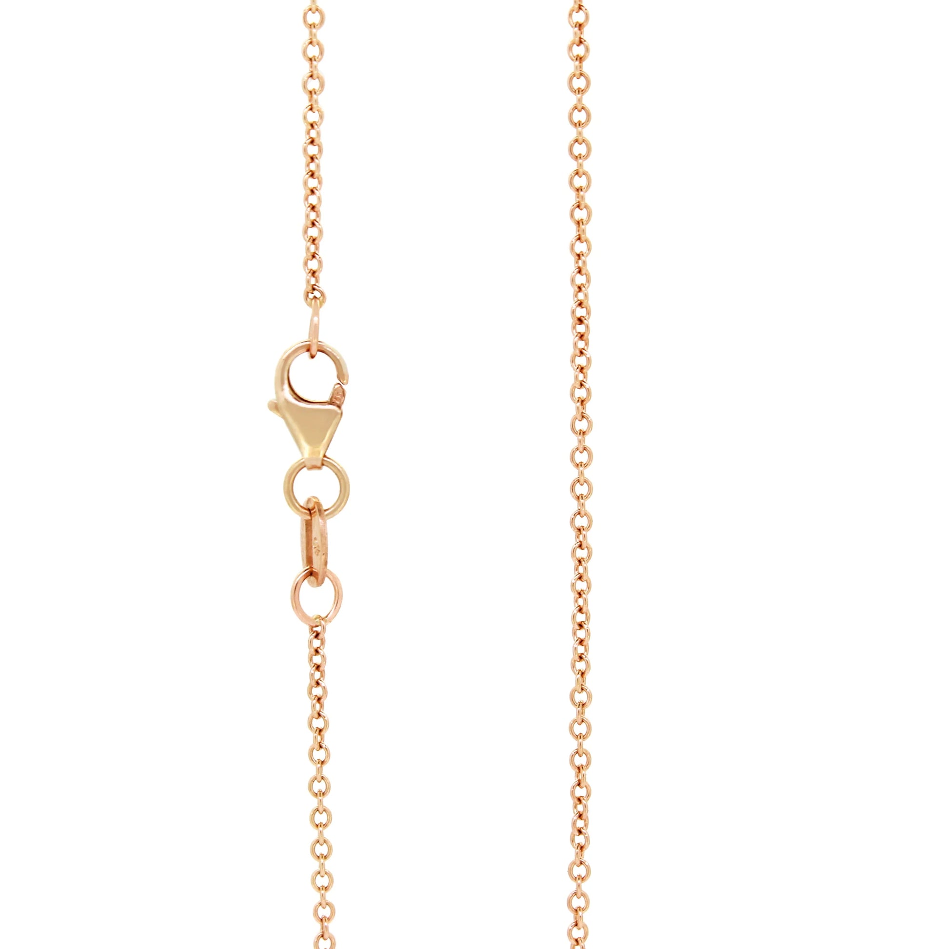 9kt Rose Gold Rolo Chain