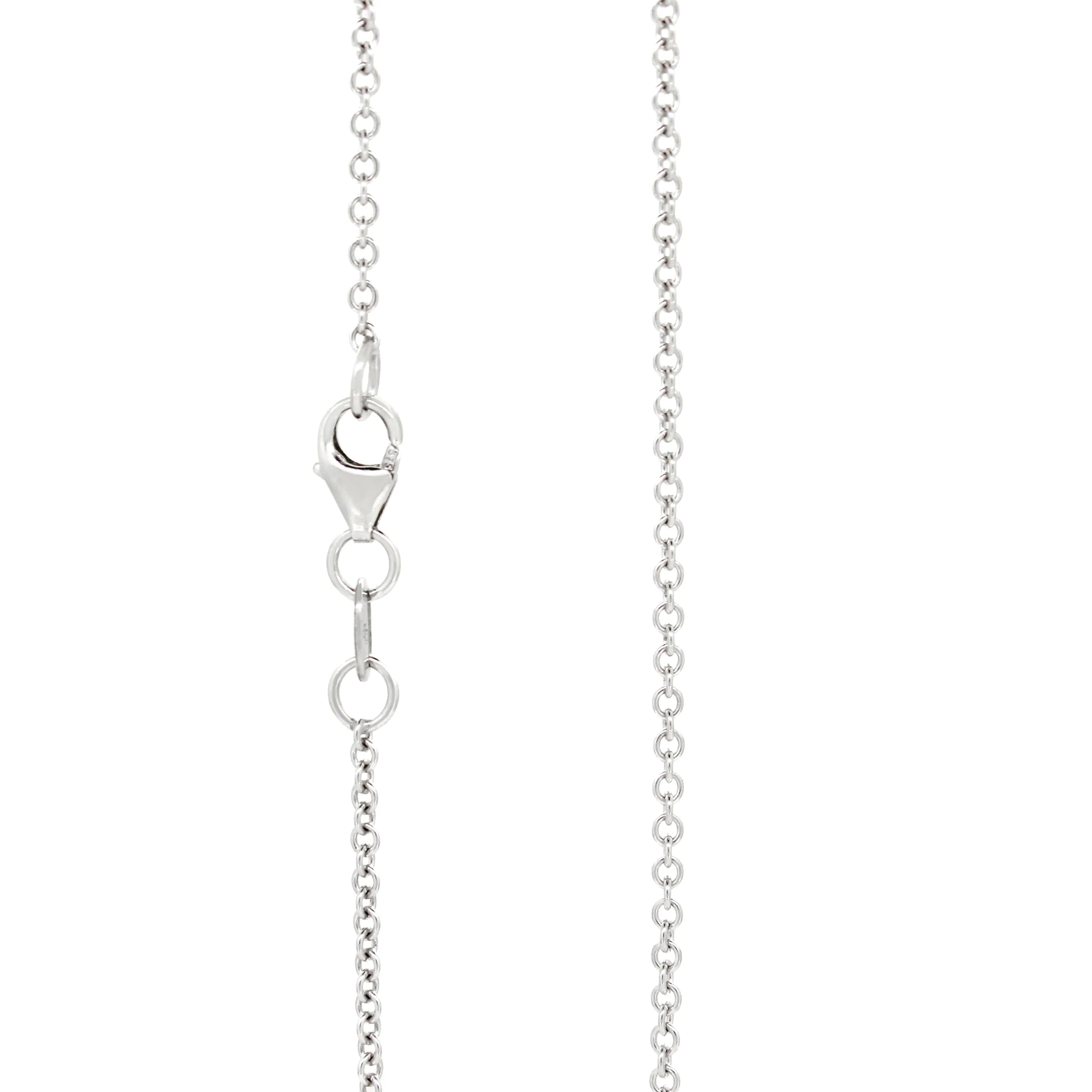 18kt White Gold Rolo Chain