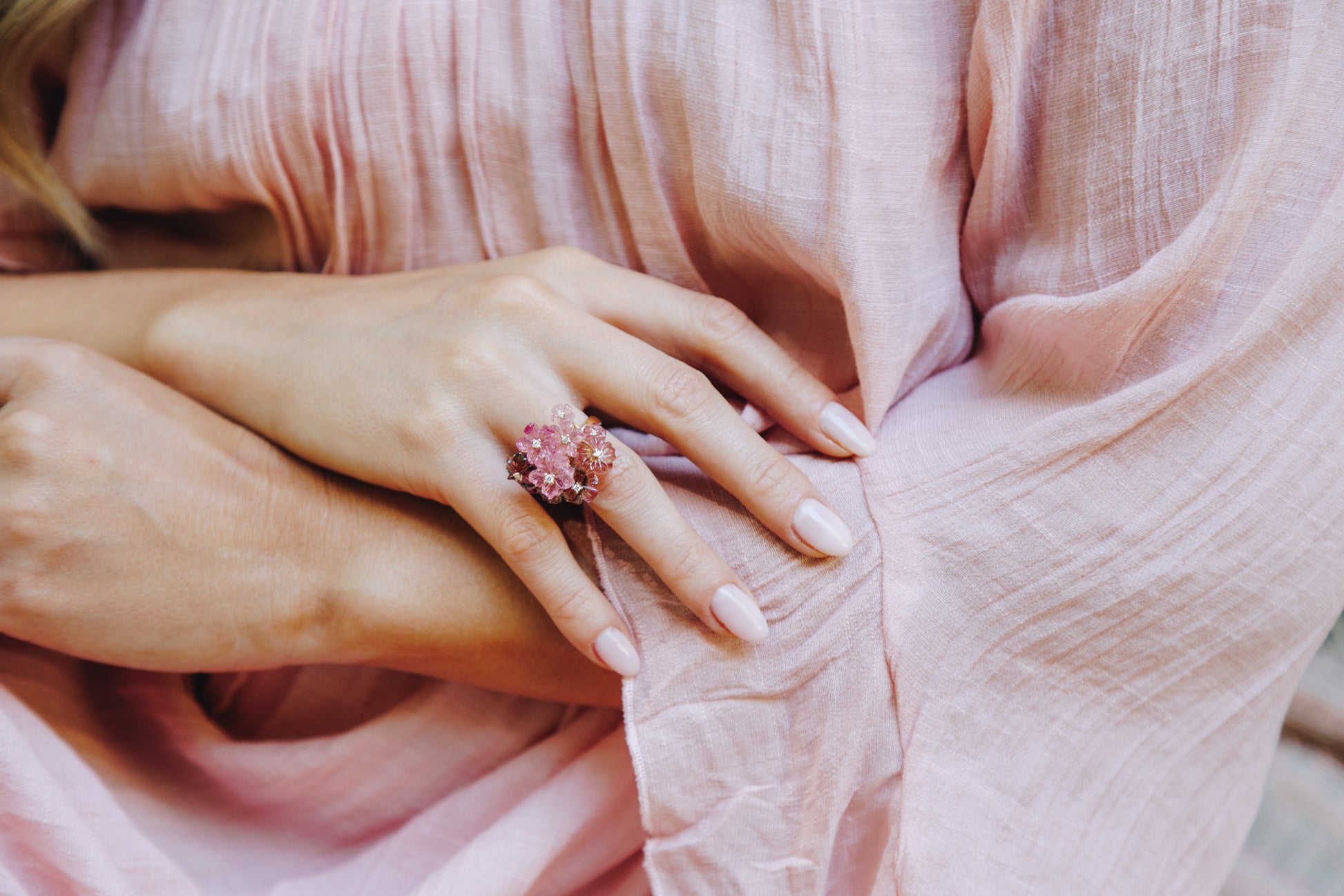 Tourmaline Bouquet Ring