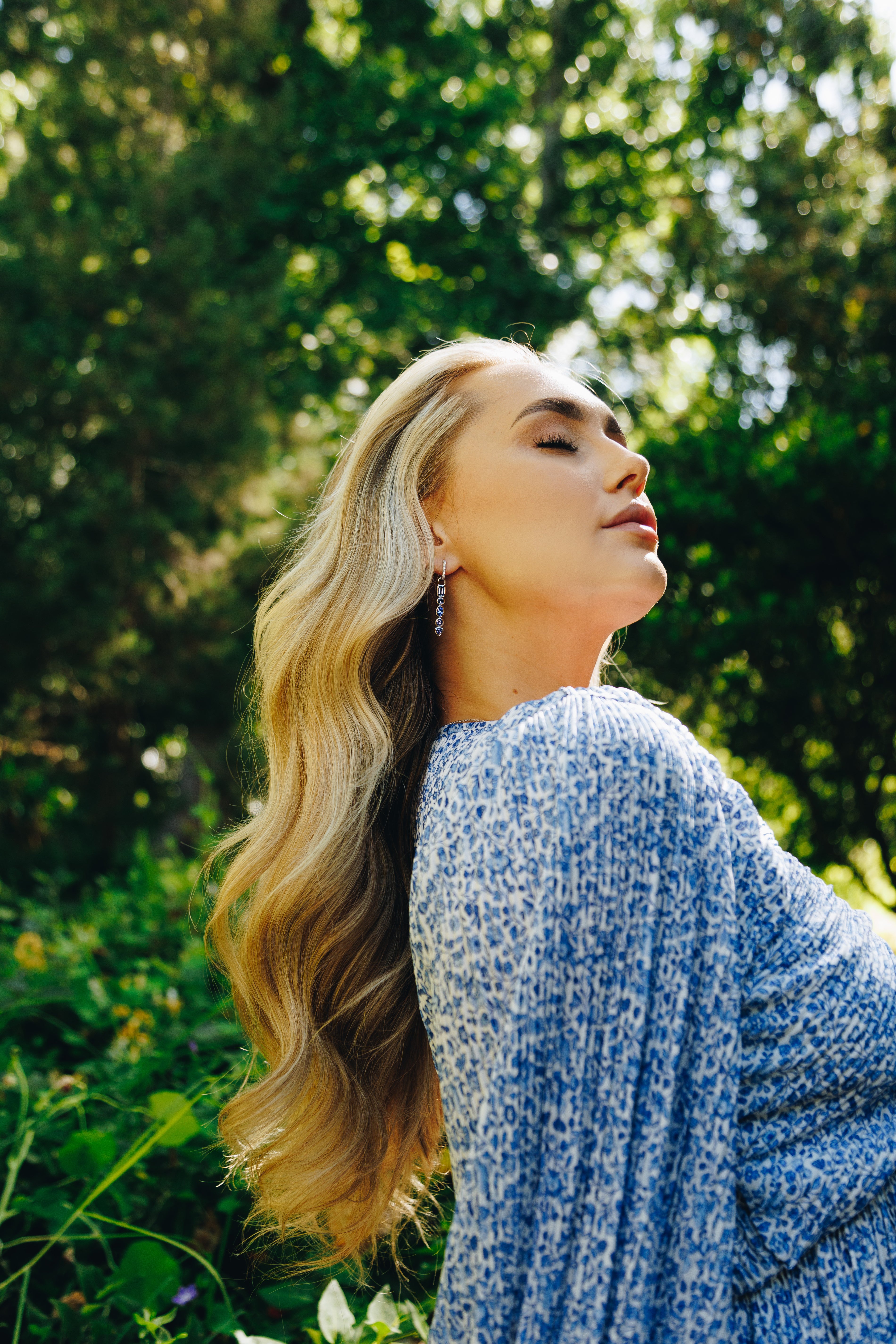 Ophelia Tanzanite Drop Hoop Charms