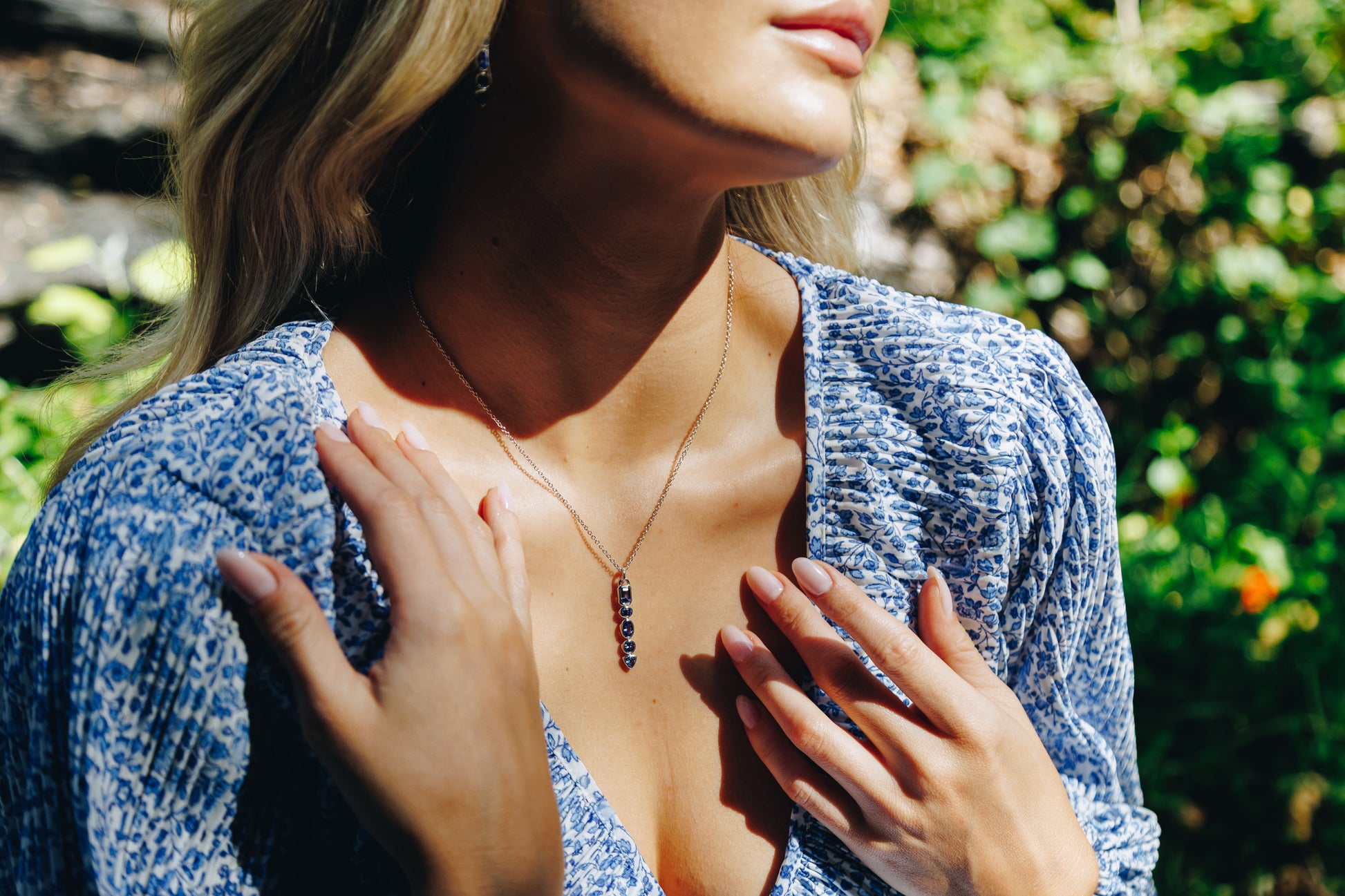 Ophelia Tanzanite Drop Pendant