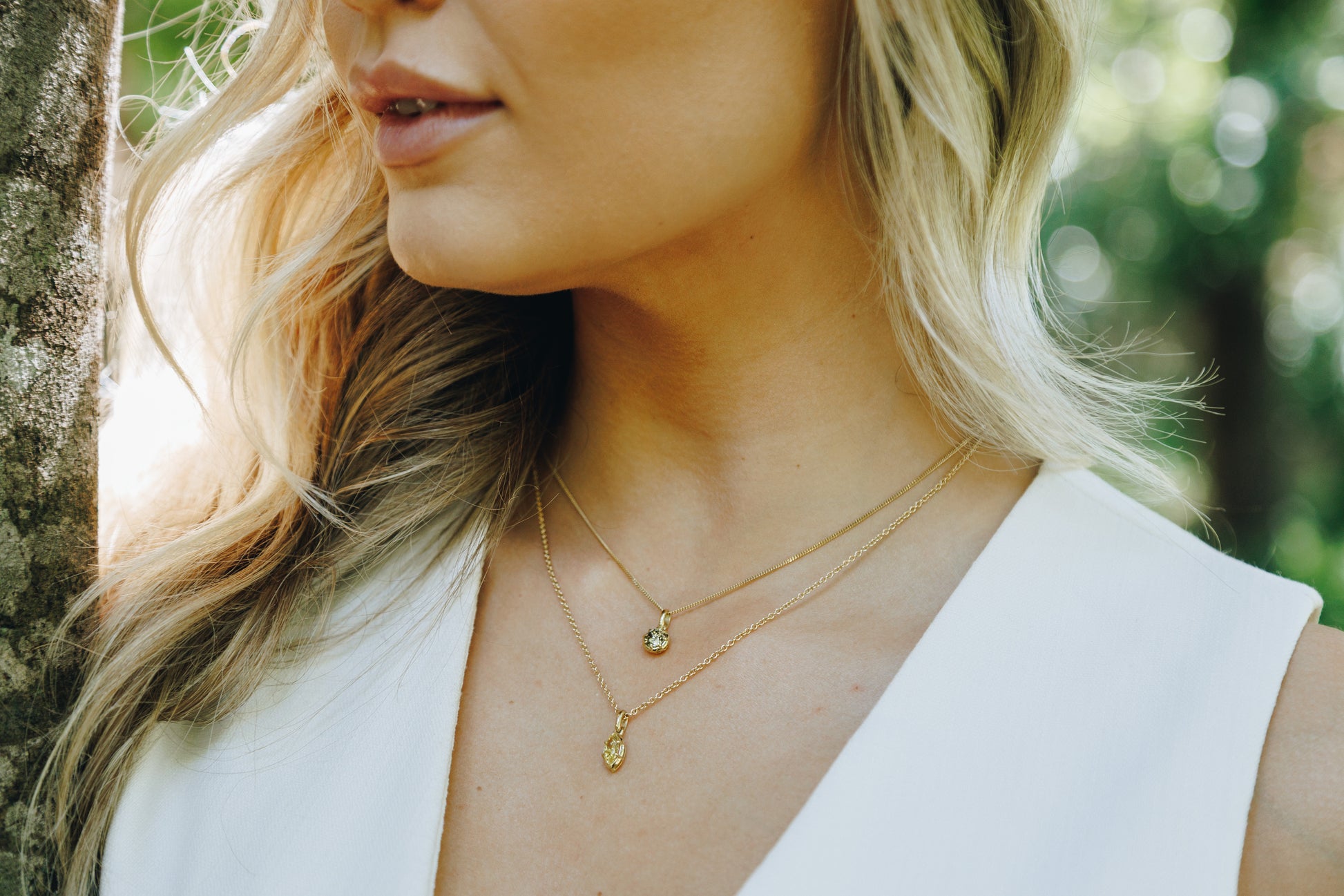 Era Yellow Marquis Diamond Pendant